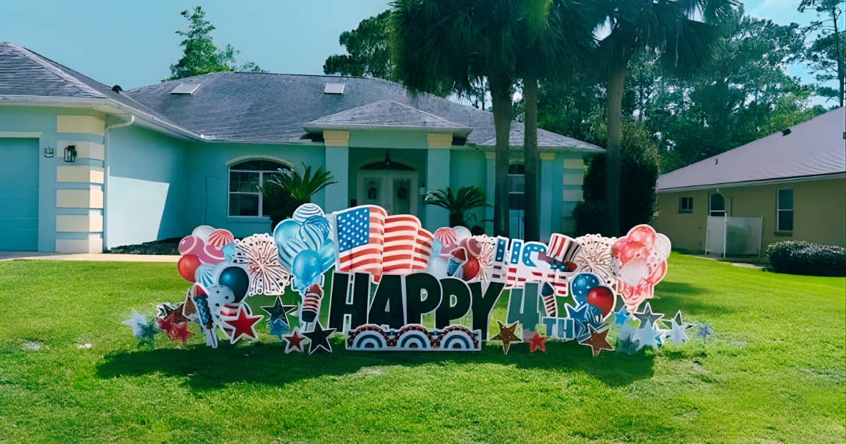 Holiday Yard Sign in Palm Coast Florida