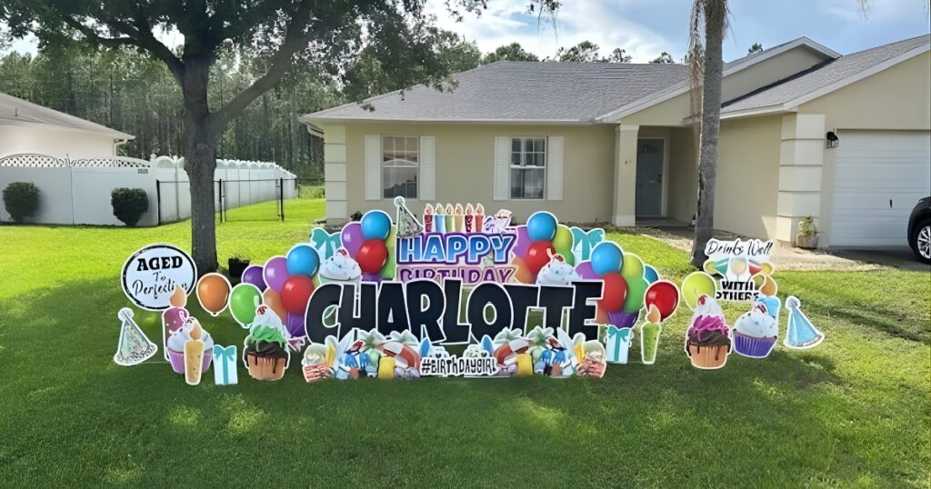 Yard Cards Palm Coast FL – Birthday Display by Sign Me Up