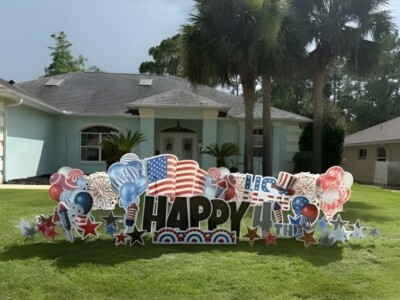 4th of July Yard Signs in Palm Coast Florida