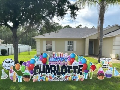 Birthday Celebration Yard Signs Palm Coast FL
