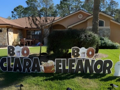 Halloween Yard Card Display in Palm Coast FL